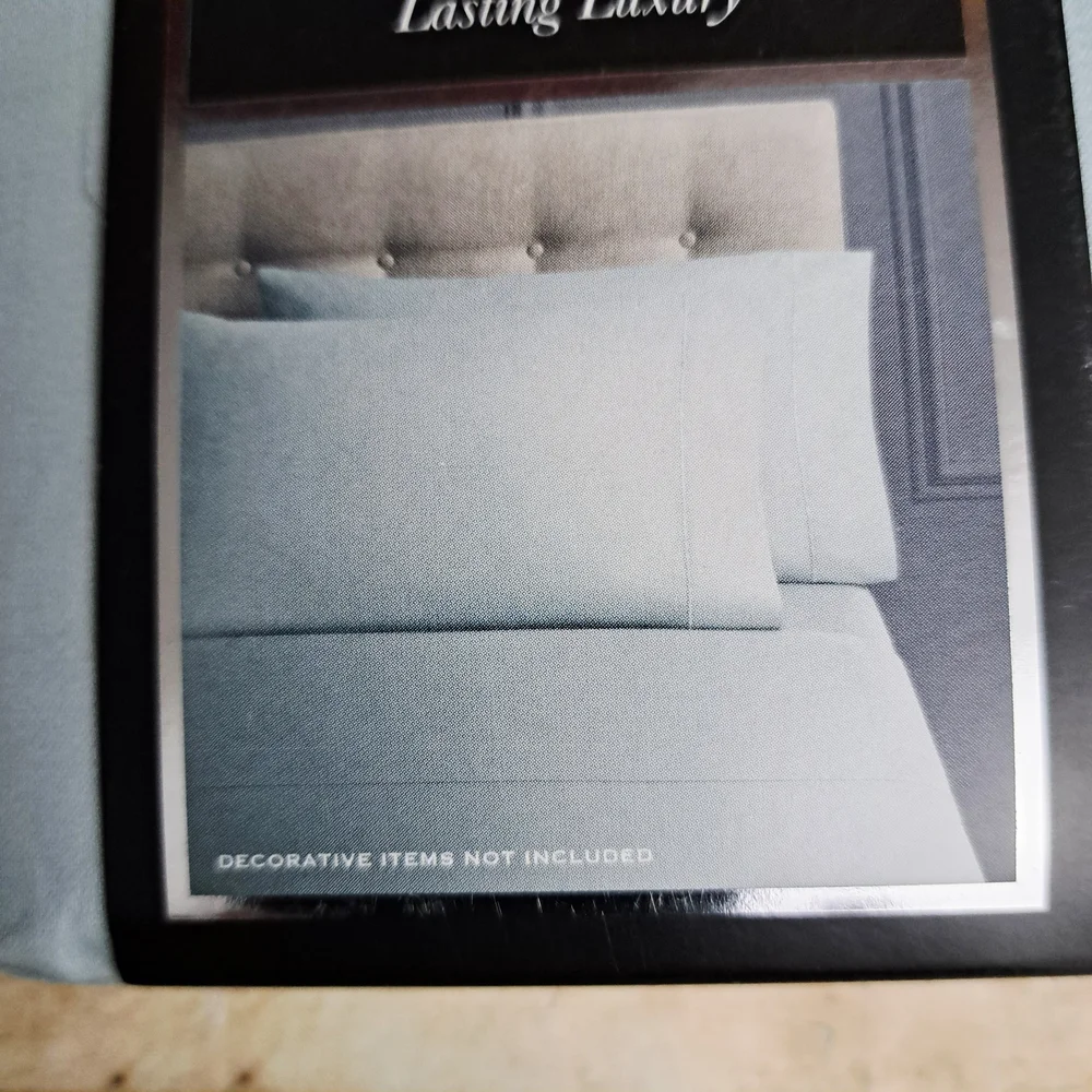 Hotel Style 600 Count Egyptian Cotton Pillowcase Set - Light Blue